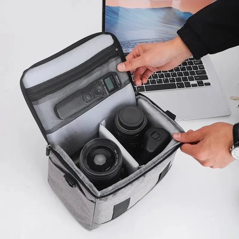 Tragbare DSLR-Kamera-Umhängetasche – Nylon-Umhängetasche für Sony-, Nikon-, Canon- und Panasonic-Geräte