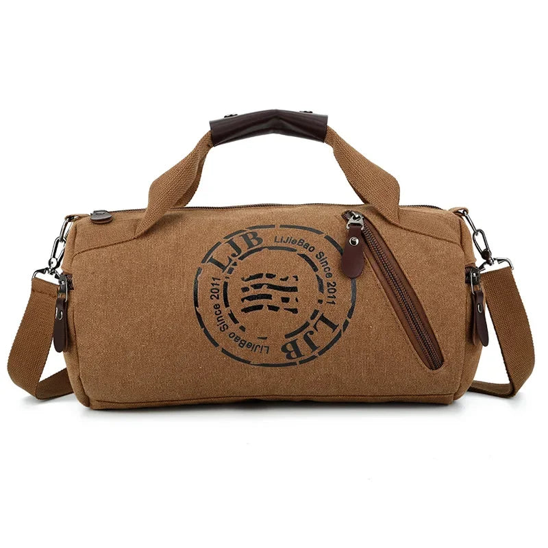 Durable Canvas Gym Duffel Bag – Multifunction Travel & Fitness Handbag for Men & Women