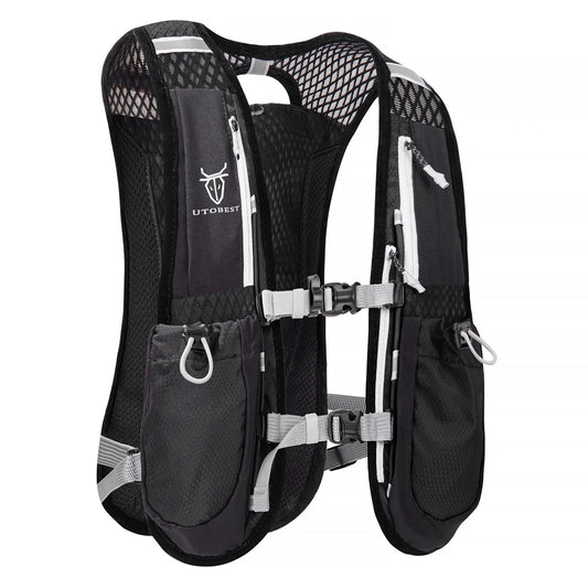 UTOBEST 5L Ultraleichte Lauf-Trinkweste – Atmungsaktiver Trail-Rucksack für Radfahren, Wandern und Marathons