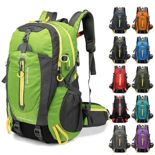 40L Water Resistant Travel Backpack Camp Hiking Trekking Climb