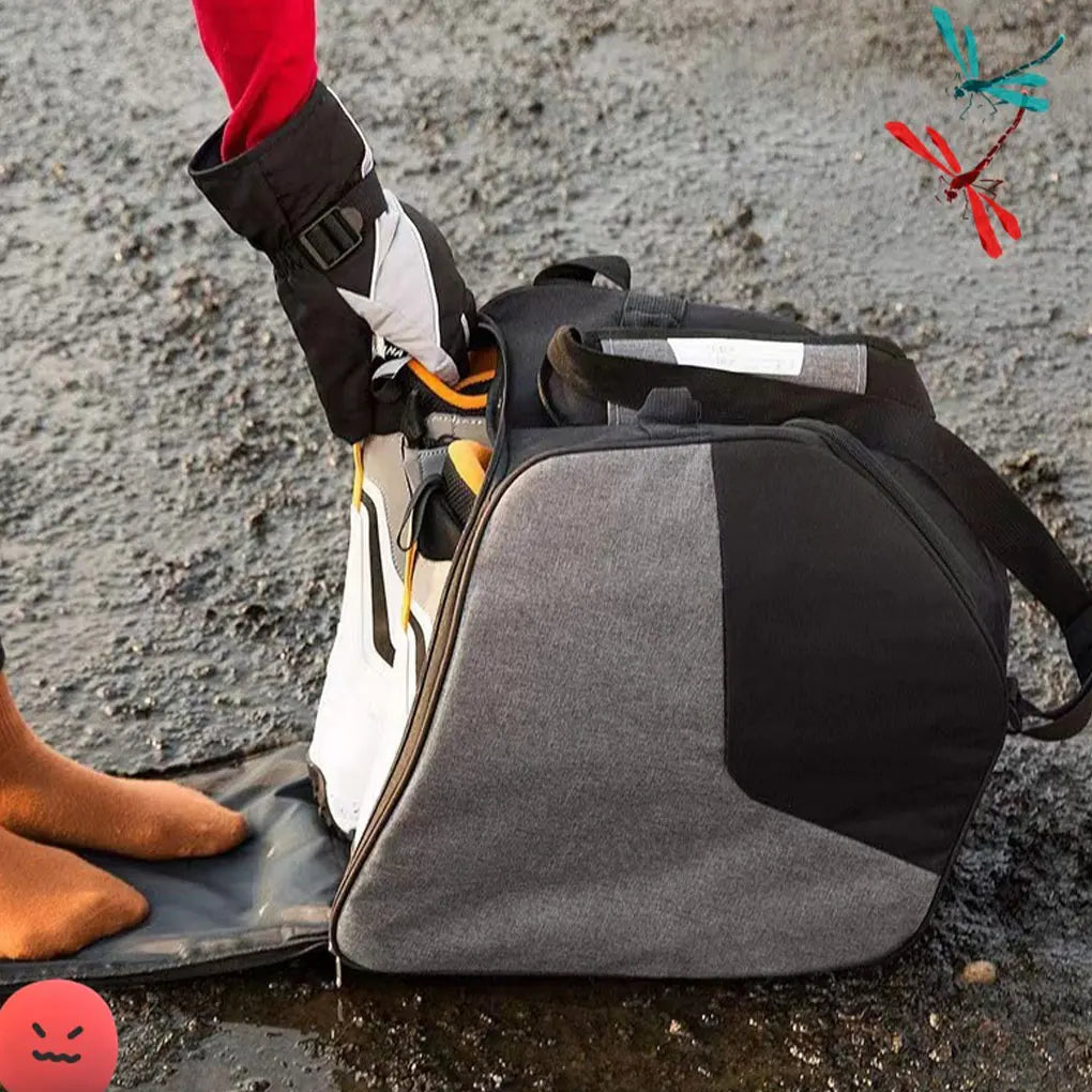 Waterproof Ski Boot Bag – Durable Snowboard & Ski Equipment Backpack for Winter Outdoor Gear and Shoes Storage