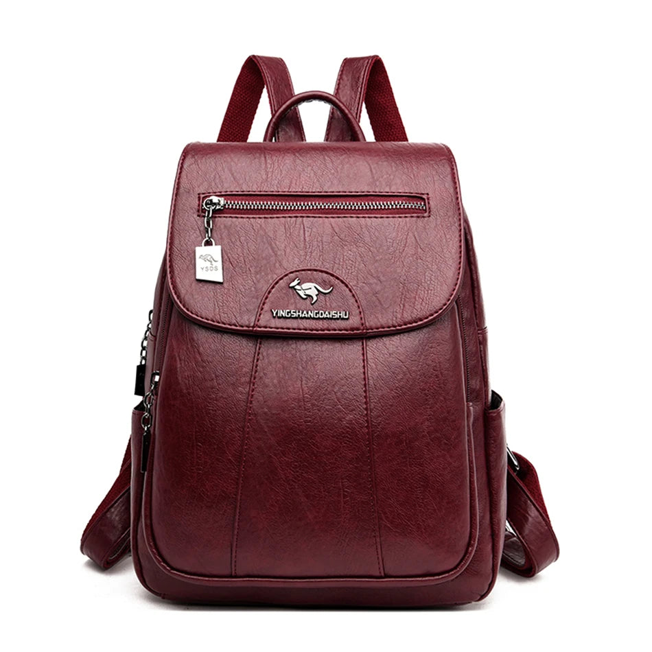 VANDERWAH Women’s Soft Leather Backpack – Stylish & Lightweight Fashion Bag for Daily Use in
