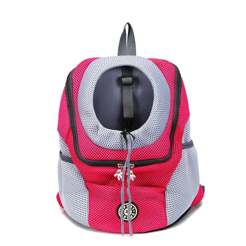 Tragerucksack für kleine Hunde – Reisetasche für Haustiere mit zwei Fächern und externem Stauraum zum Wandern und für den täglichen Gebrauch