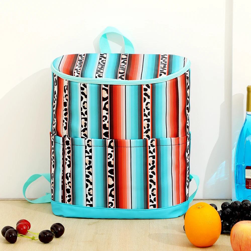Isolierter Kühlrucksack für Damen – Große wasserdichte Thermo-Lunchtasche, auslaufsicheres Nylon-Design, tragbar für Reisen und Dosen